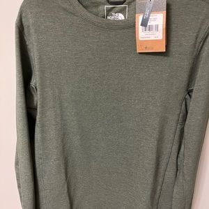 TNF Men’s Medium Slim Heather Thyme Terry Crew